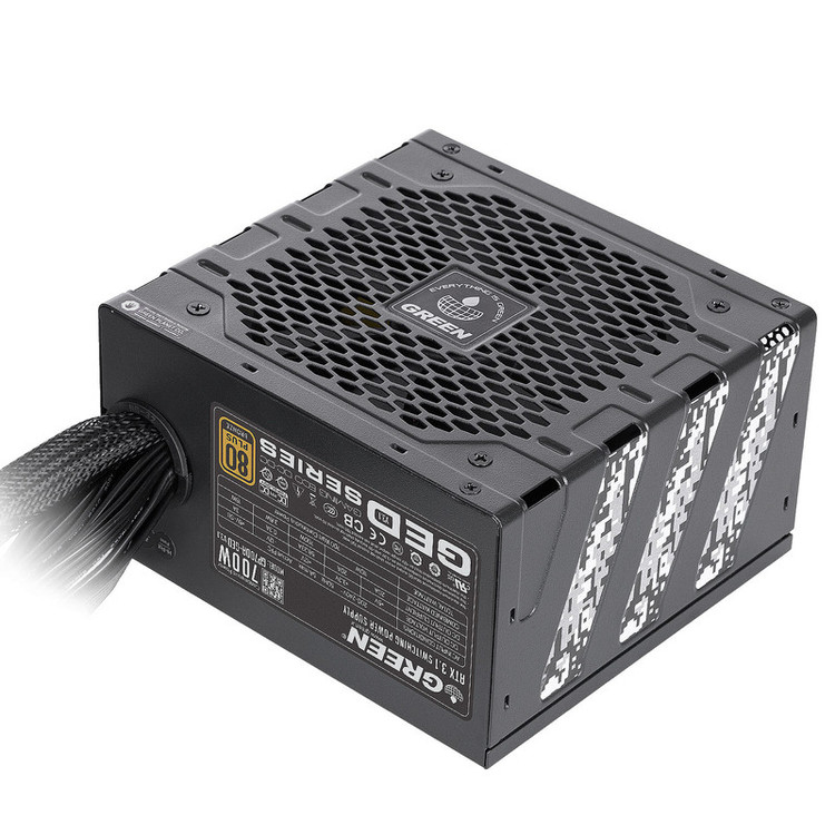 منبع تغذیه کامپیوتر 700W وات گرین مدل GP700A-GED V3.1 (ATX 3.1)
