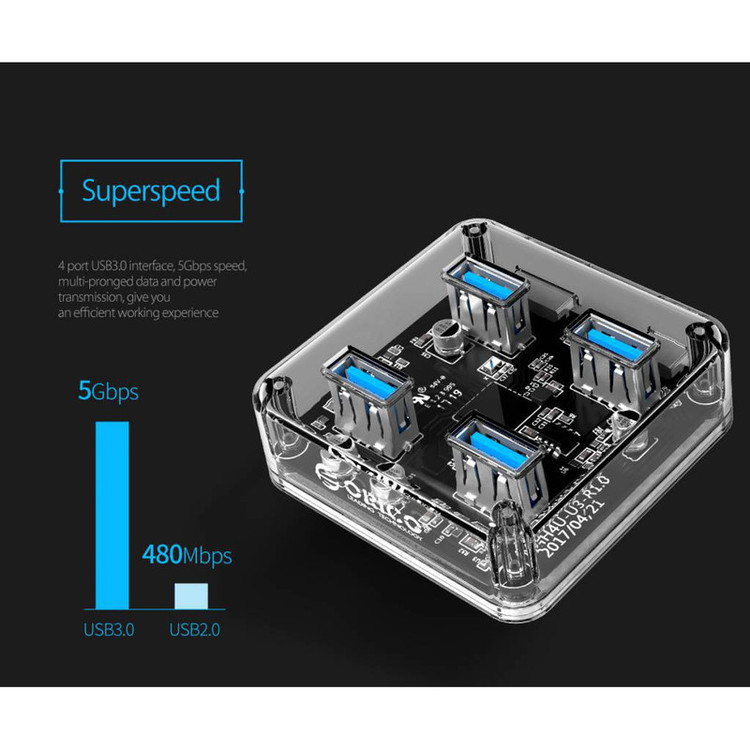 هاب USB 3.0 چهار پورت اوریکو مدل MH4U-U3