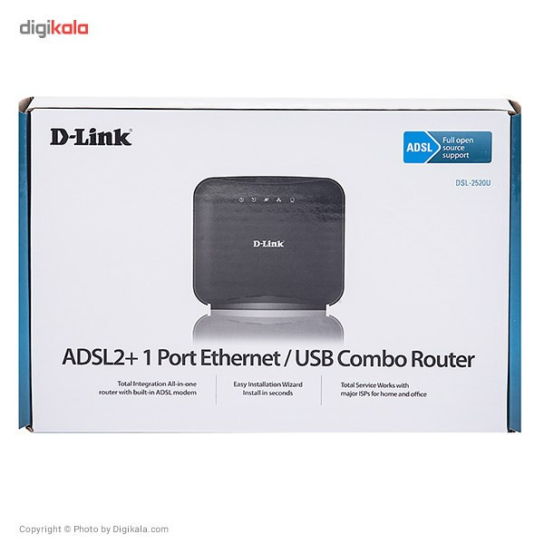 مودم روتر باسیم ADSL2 Plus دی-لینک مدل DSL-2520U-Z2