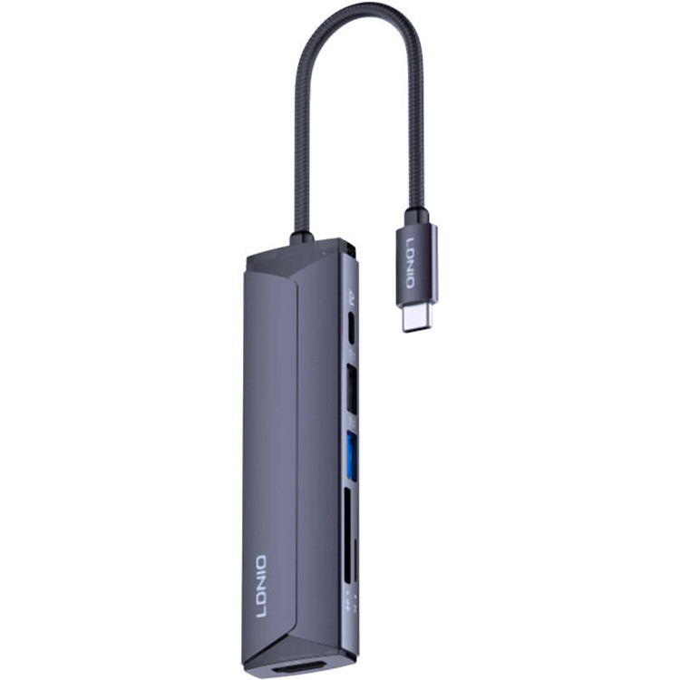 هاب 6 پورت USB-C الدینیو مدل DS-56H