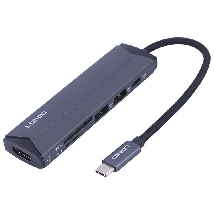 هاب 6 پورت USB-C الدینیو مدل DS-56H