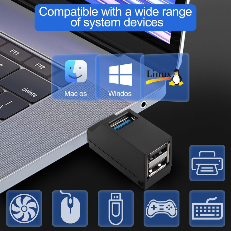 هاب 3 پورت USB 3.0 مدل 3.0