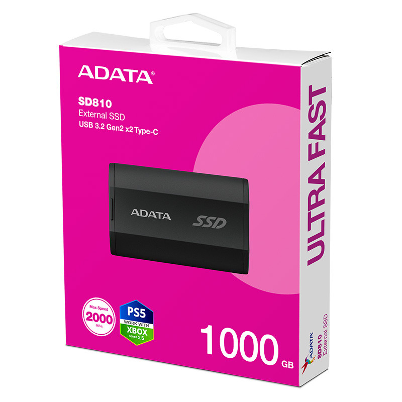 اس اس دی اکسترنال ای دیتا مدل SD810 ظرفیت 1 ترابایت رابط USB 3.2 Gen2