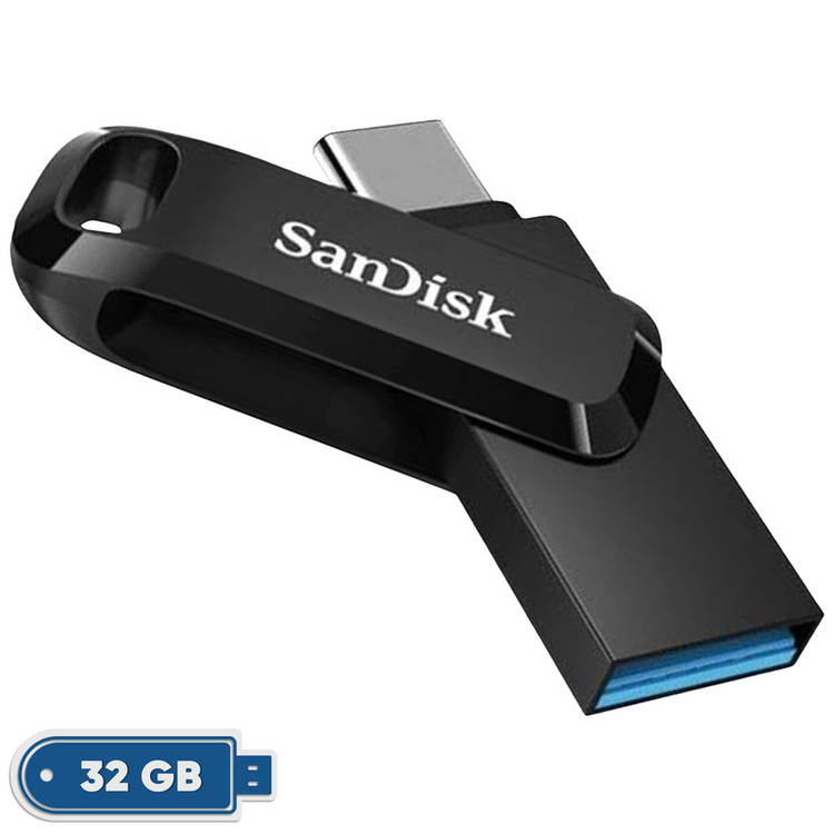 فلش مموری سن دیسک مدل Ultra Dual Drive Go ظرفیت 32 گیگابایت با رابط USB 3.2 / USB-C