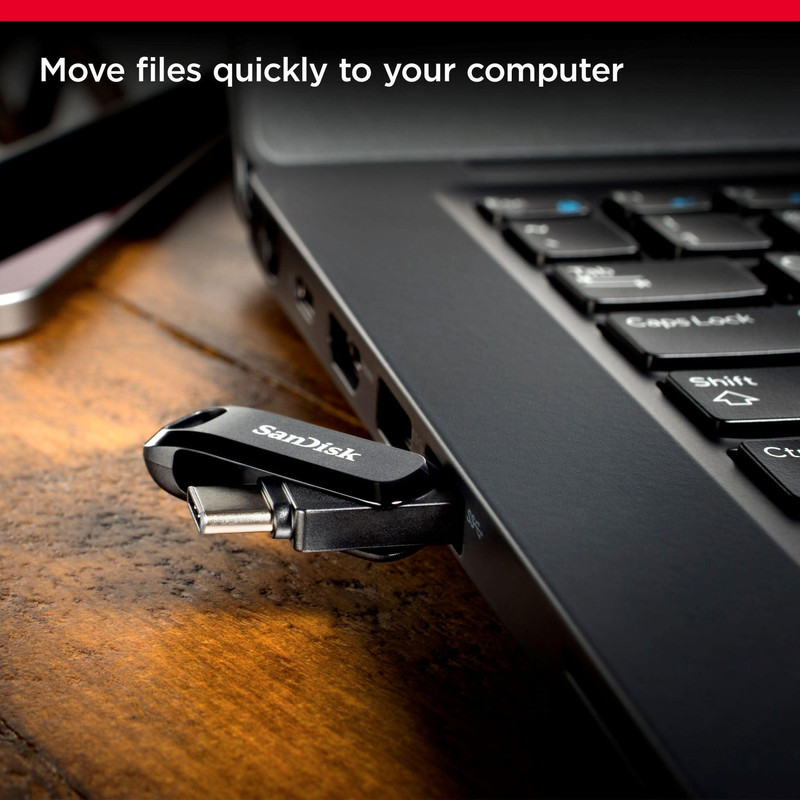 فلش مموری سن دیسک مدل Ultra Dual Drive Go ظرفیت 32 گیگابایت با رابط USB 3.2 / USB-C