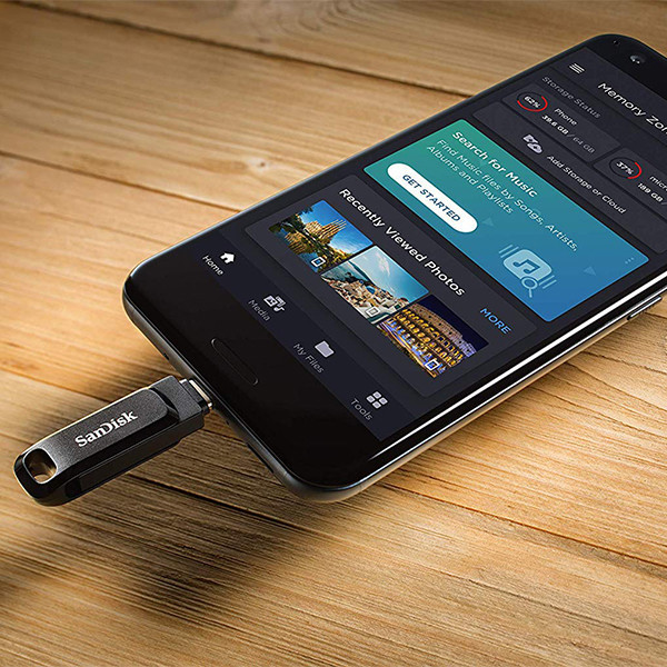 فلش مموری سن دیسک مدل Ultra Dual Drive Go ظرفیت 32 گیگابایت با رابط USB 3.2 / USB-C