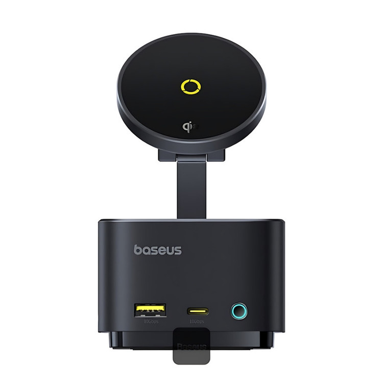 هاب 7 پورت USB-C و شارژر بی سیم بیسوس مدل BS-OH122