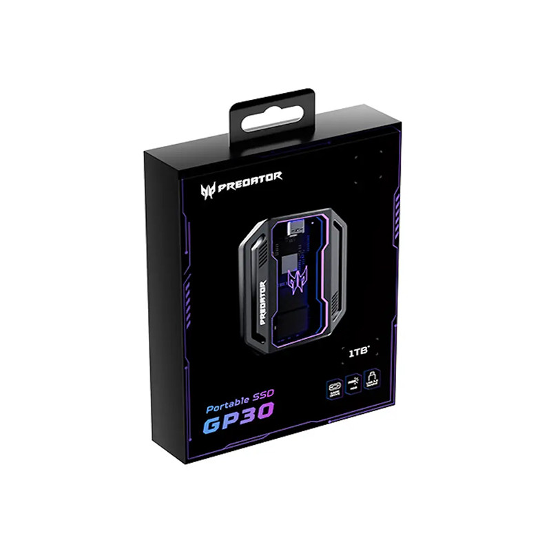 اس اس دی اکسترنال ایسر پریدیتور مدل BL.9BWWR.126 ظرفیت 2 ترابایت رابط USB 3.2 Gen2 به همراه کیف
