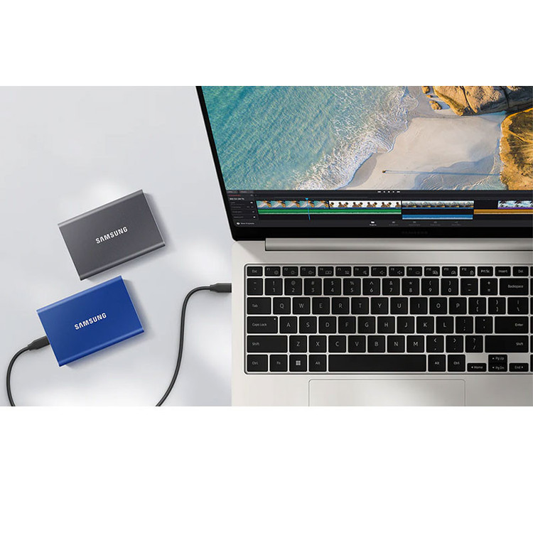 اس اس دی اکسترنال سامسونگ مدل T7 ظرفیت 1 ترابایت رابط USB 3.2 Gen2