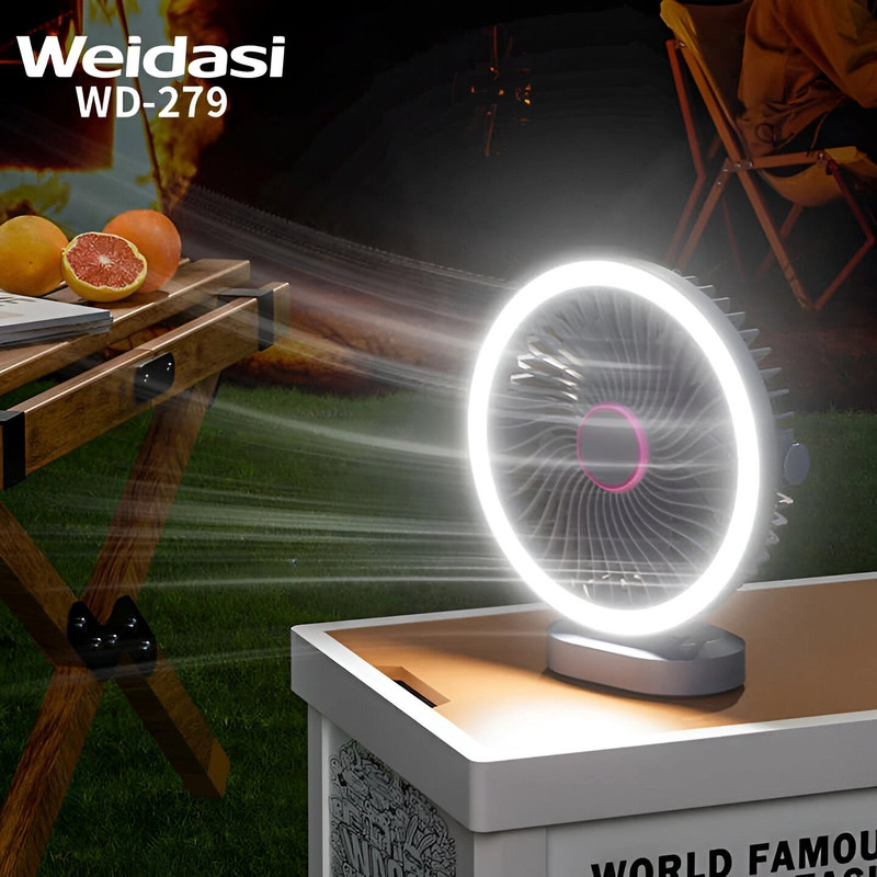 پنکه رومیزی مدل WD-279 ظرفیت 2400 میلی آمپر بر ساعت