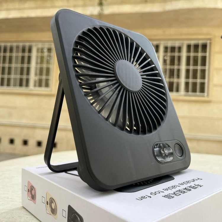 پنکه شارژی رومیزی مدل summer 2025 ظرفیت 1200 میلی آمپر ساعت