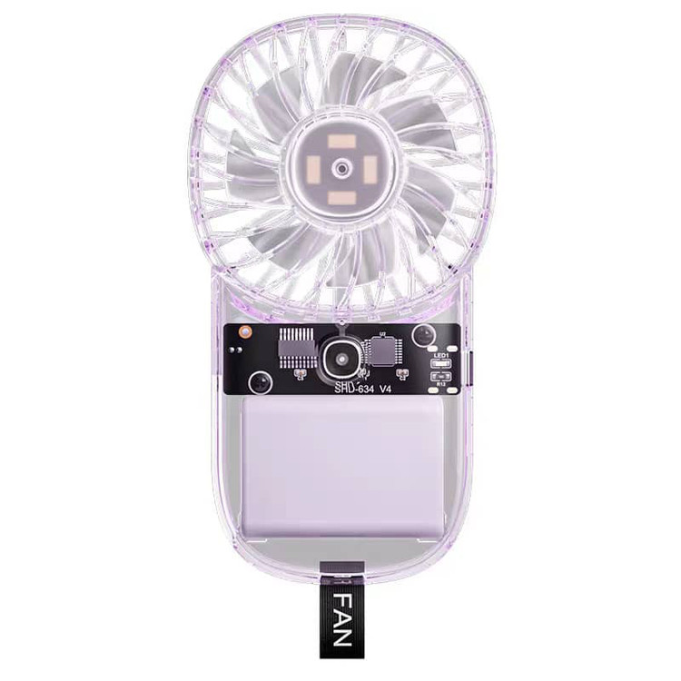 پنکه دستی مدل TRASNPARENT CARD FAN