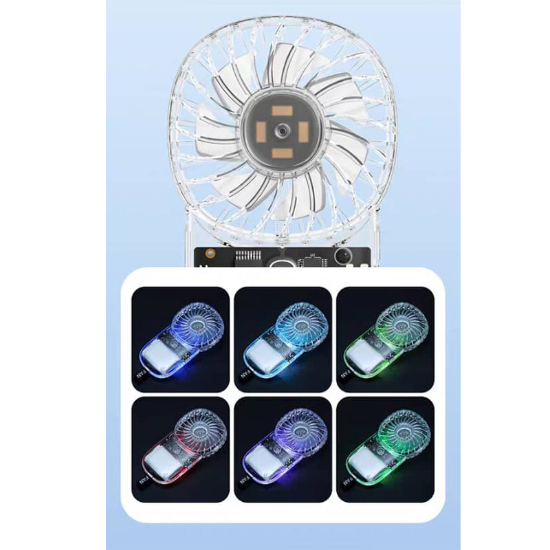 پنکه دستی مدل TRASNPARENT CARD FAN