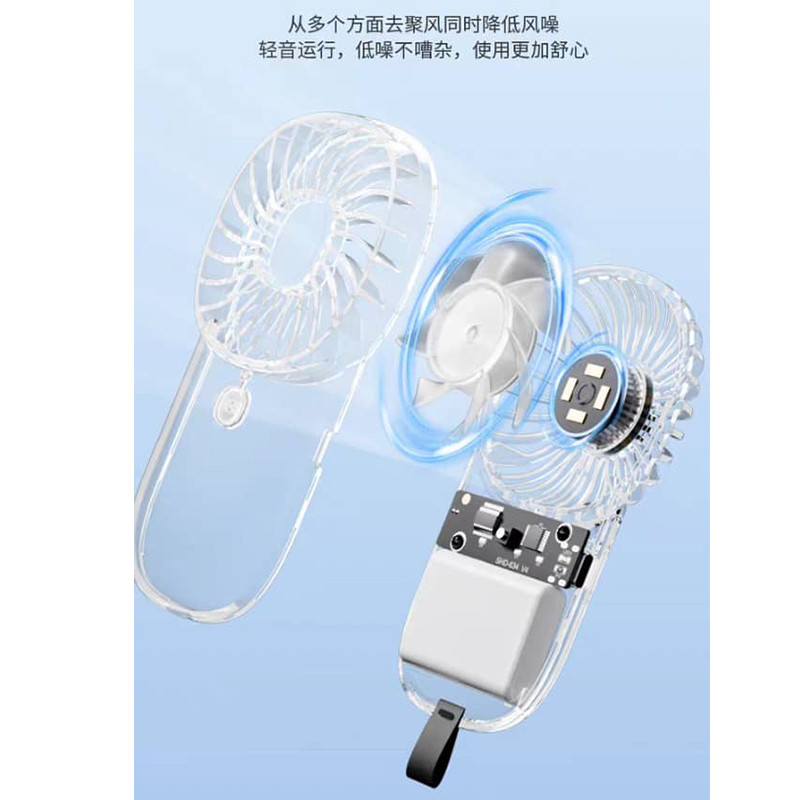 پنکه دستی مدل TRASNPARENT CARD FAN