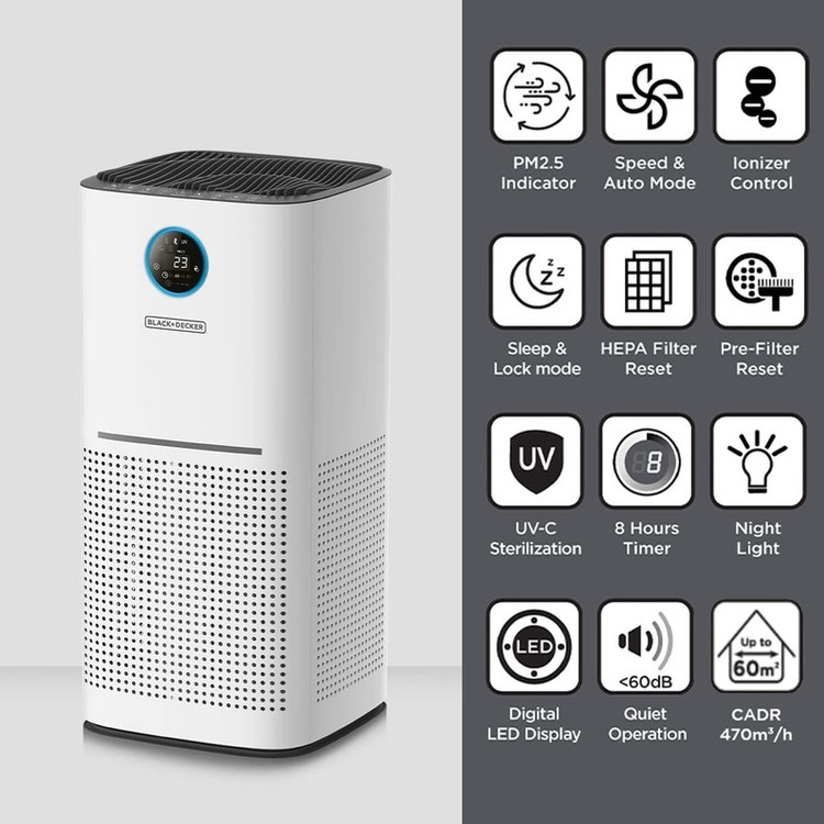 دستگاه تصفیه کننده هوا بلک اند دکر مدل AP3560-B5