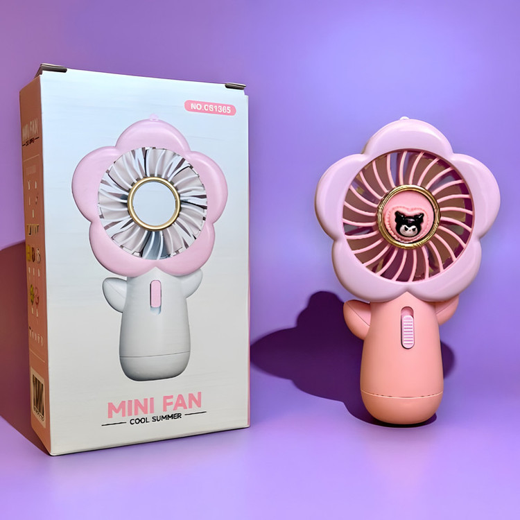 پنکه دستی مدل شارژی کرومی کد cs1365