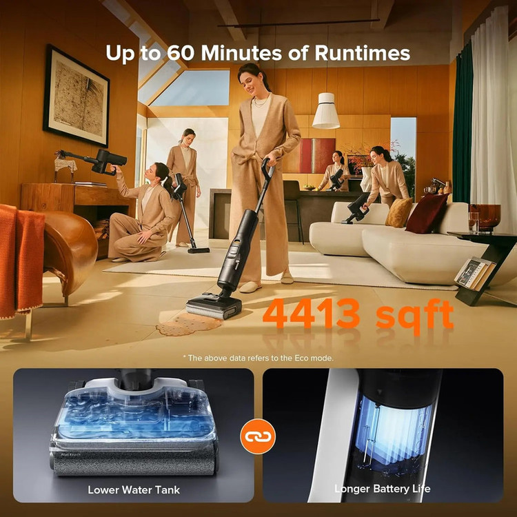 جارو شارژی عصایی روبوراک مدل A30 PRO STEAM COMBO