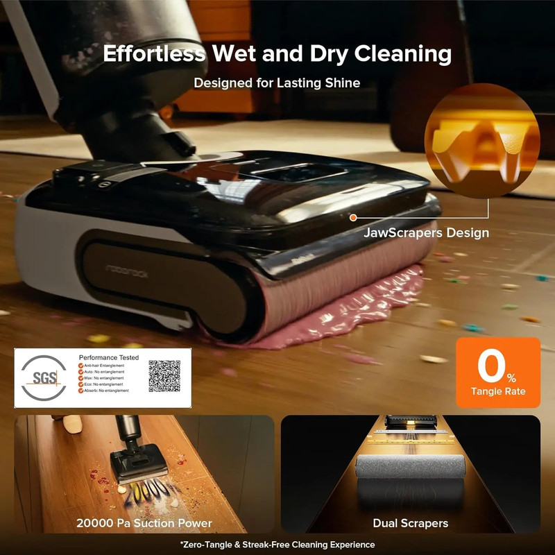 جارو شارژی عصایی روبوراک مدل A30 PRO STEAM COMBO