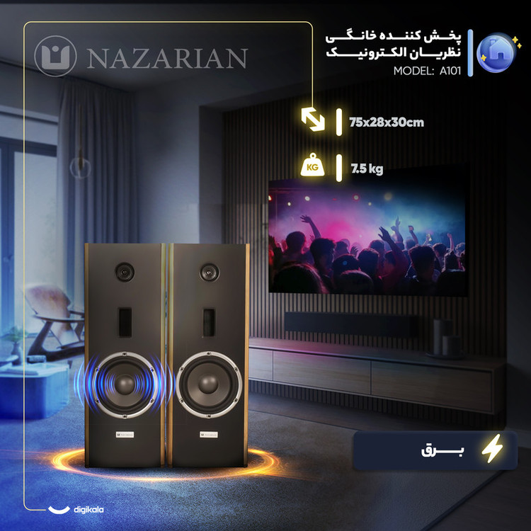 پخش کننده خانگی نظریان الکترونیک مدل A101
