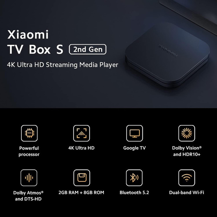 پخش کننده خانگی شیائومی مدل TV Box S (2nd Gen)