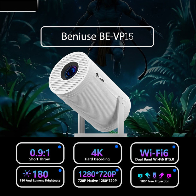 ویدئو پروژکتور اچ دی بنیوس مدل BE-VP15 سری ISMARTX