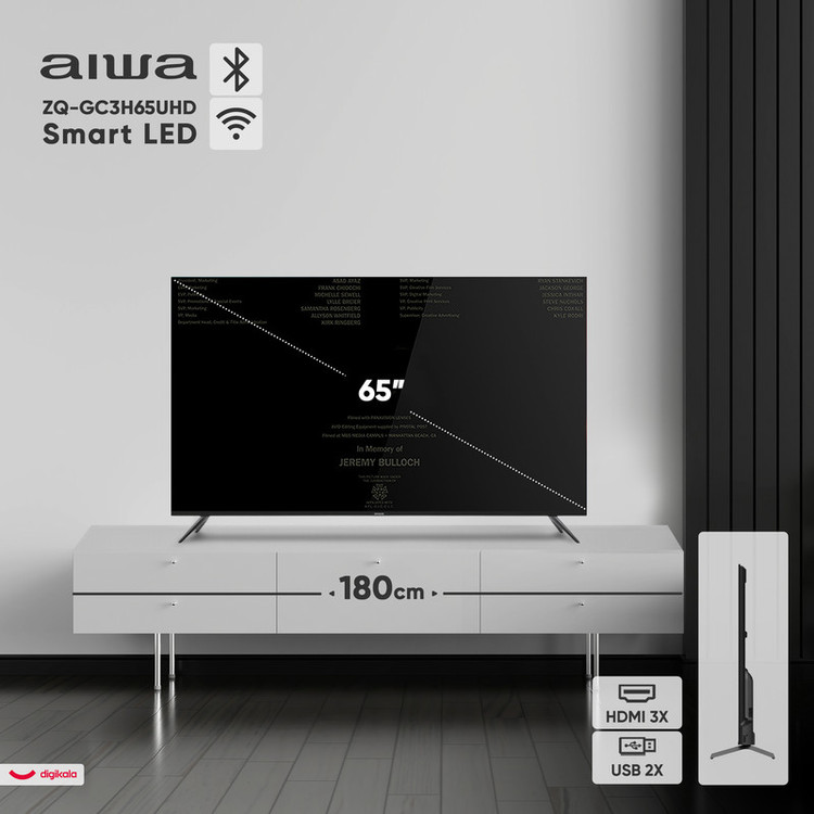 تلویزیون 65 اینچ کیو ال ای دی هوشمند آیوا مدل ZQ-GC3H65UHD