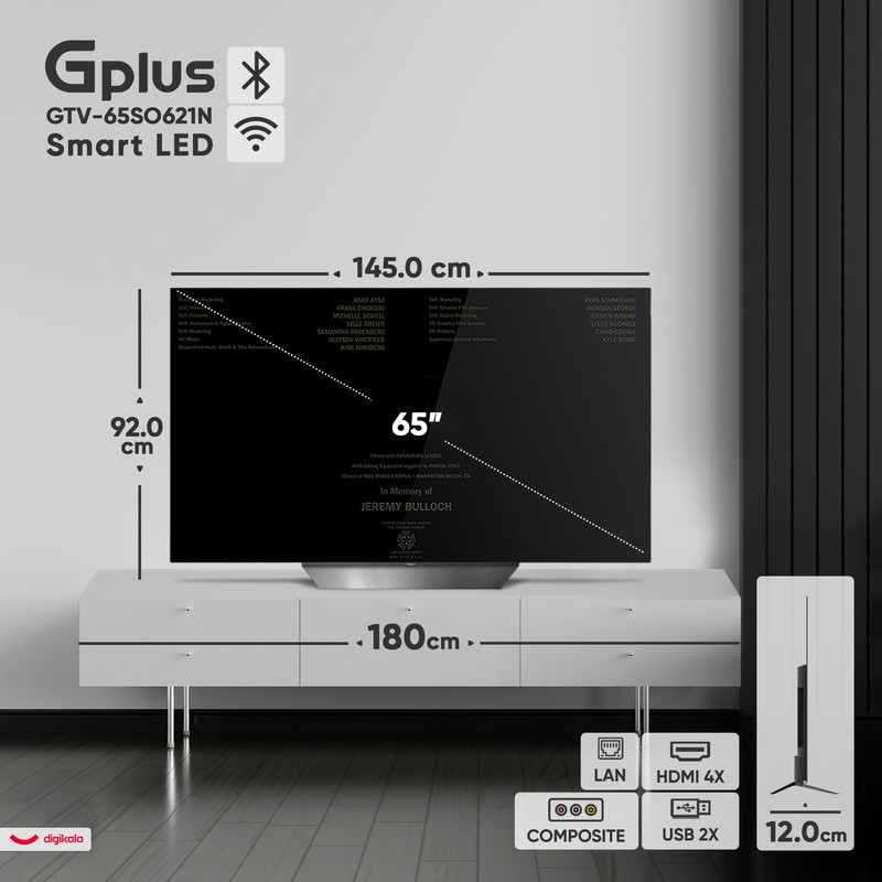 تلویزیون 65 اینچ اولد هوشمند جی پلاس مدل GTV-65SO621N
