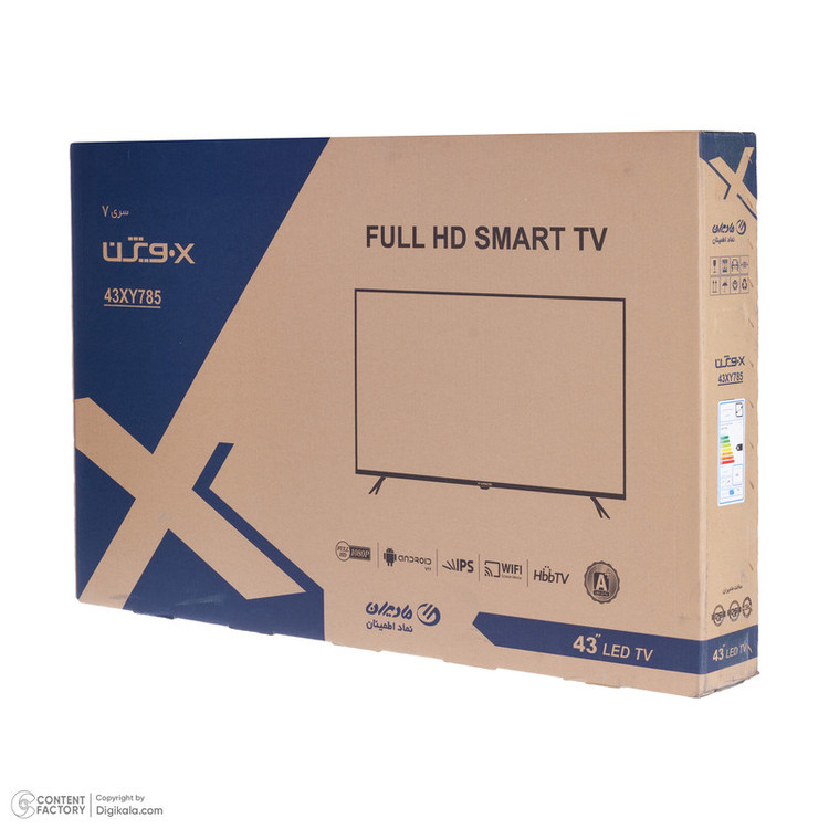 تلویزیون 43 اینچ ال ای دی هوشمند ایکس ویژن مدل 43XY785
