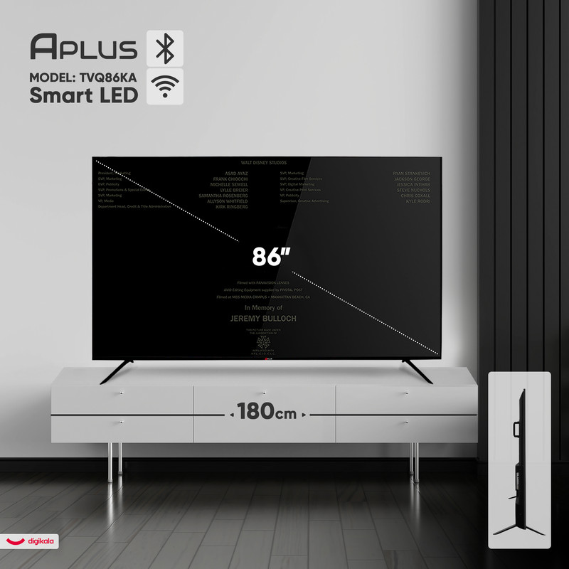 تلویزیون 86 اینچ کیو ال ای دی هوشمند آپلاس مدل TVQ86KA