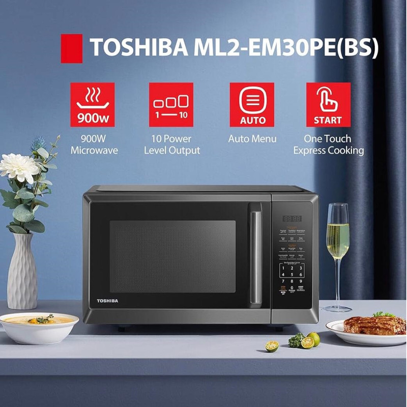 مایکروویو 30 لیتر توشیبا مدل ML2-EM30PE(BS)