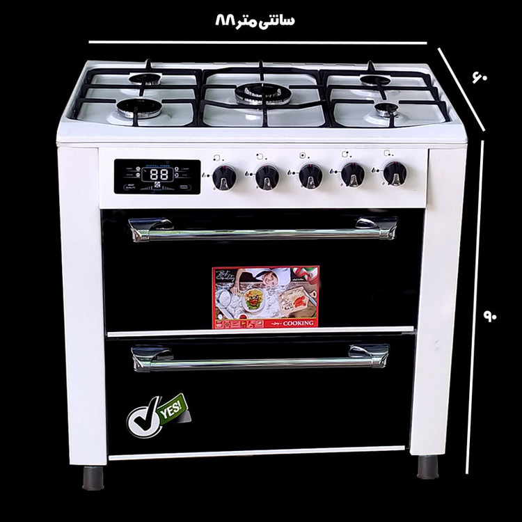 اجاق گاز 5 شعله دنپاسر مدل DEN902