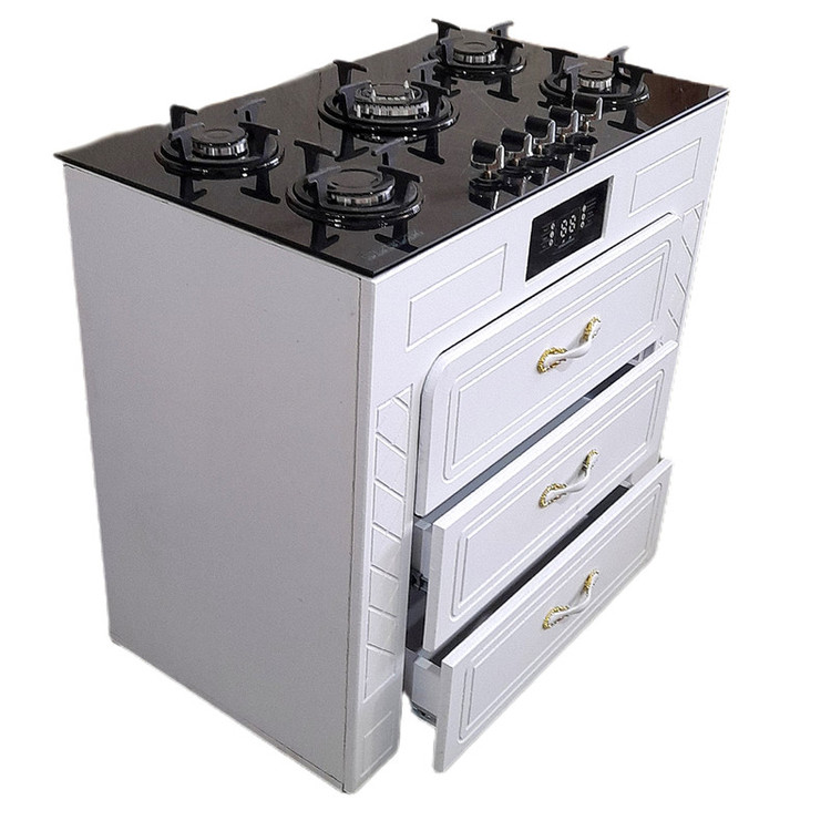 اجاق گاز 5 شعله هاکان مدل صفحه شیشه ولوم بالا سه کشو1230