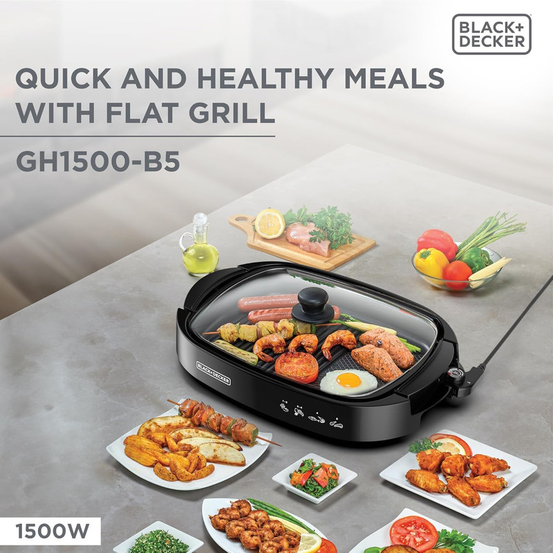 گریل برقی بلک اند دکر مدل GH1500-B5