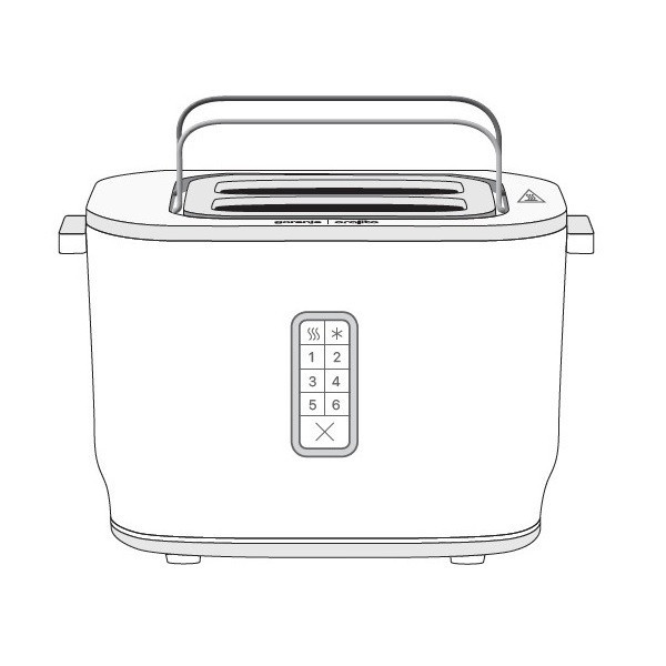 توستر 2 اسلایس گرنیه مدل T800ORAB