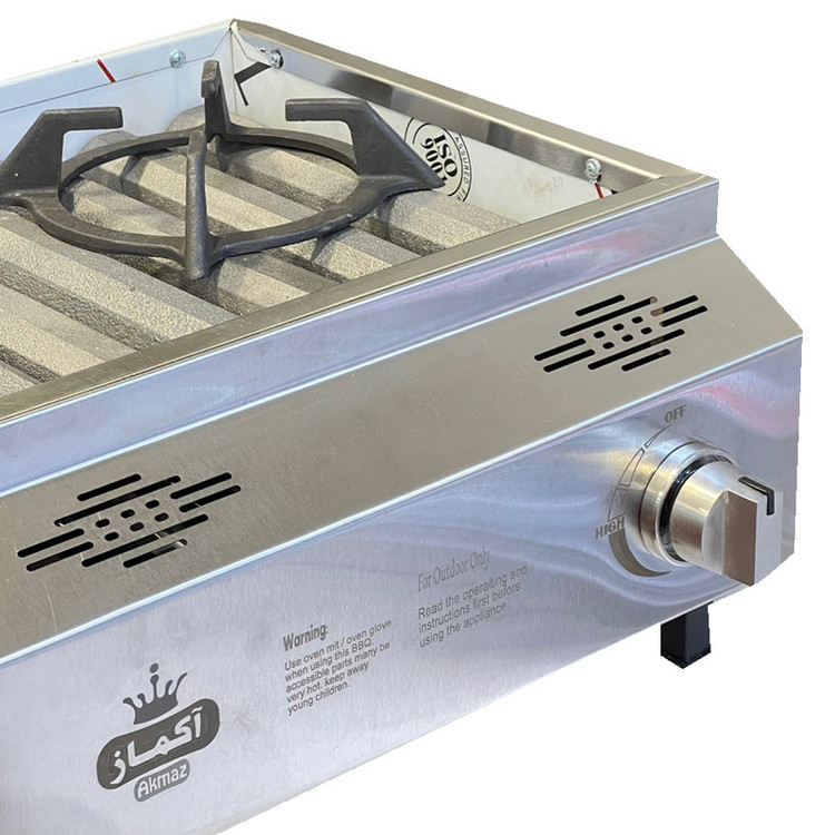 باربیکیو آکماز مدل دو شیر 8 شعله steel mate
