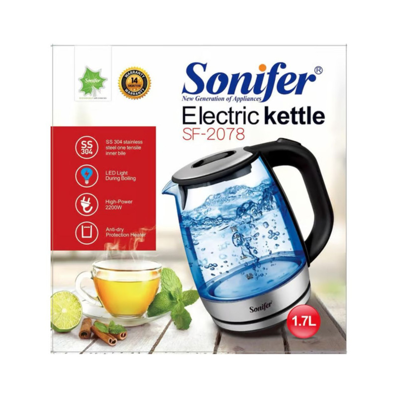 کتری برقی سونیفر مدل SF-2078 گنجایش 1.7 لیتر