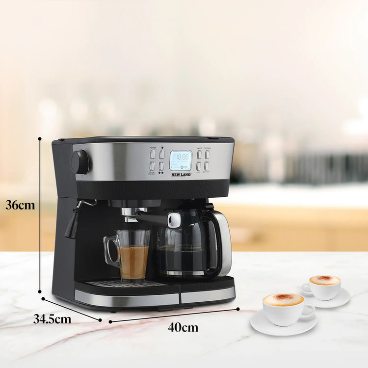 اسپرسو ساز 1000 میلیلیتر نیولند مدل NL-2740BS