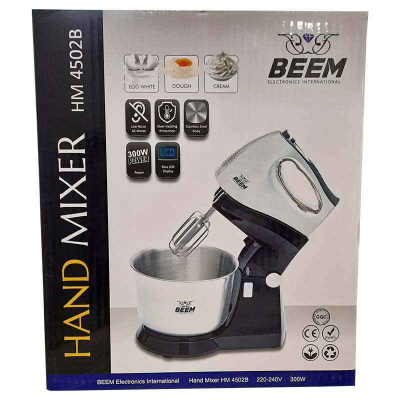 همزن کاسهدار 2.5 لیتری بیم مدل HM 4502B