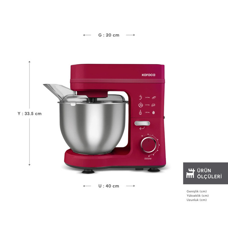 همزن کاسهدار 5 لیتری کاراجا مدل Maestrochef Stella