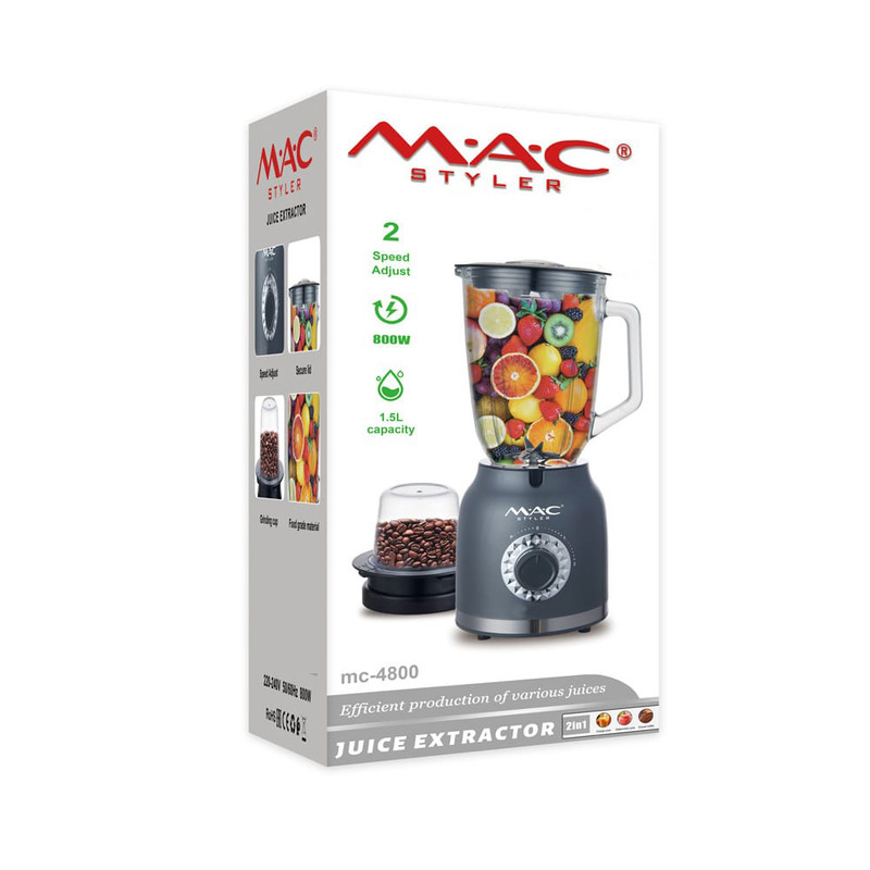 مخلوط کن و آسیاب کن 1.5 لیتر لیتری مک استایلر مدل MC-4800
