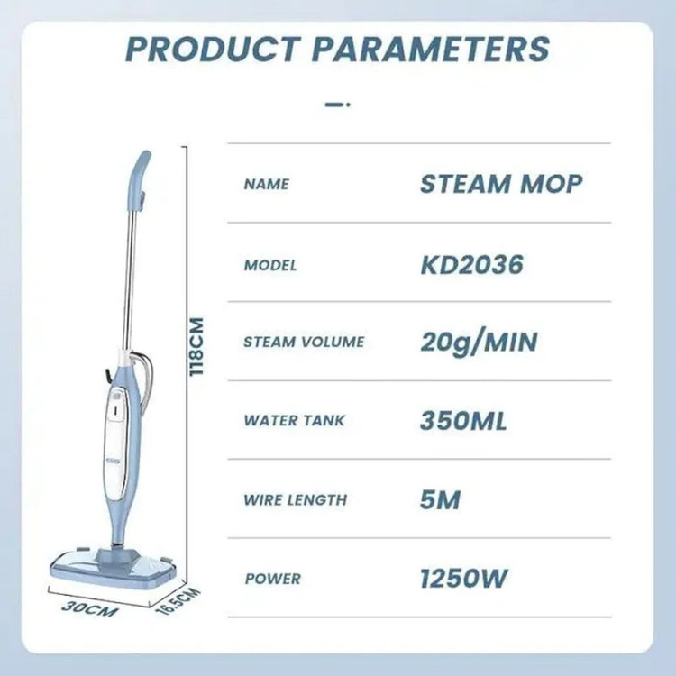 بخار شو 0.35 لیتری دی اس پی مدل KD2036