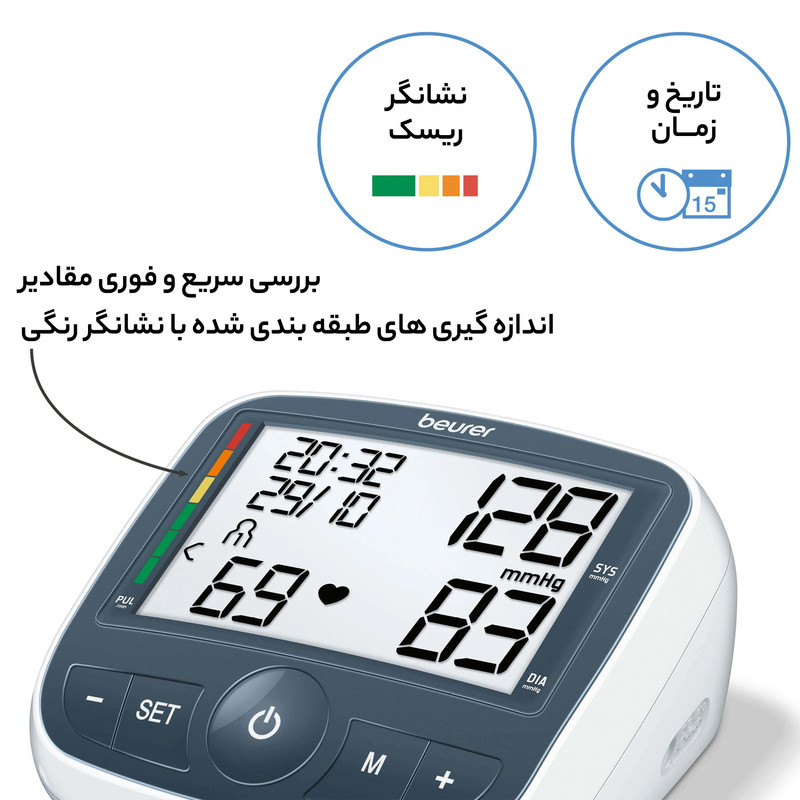 فشارسنج بازویی دیجیتال بیورر مدل BM40