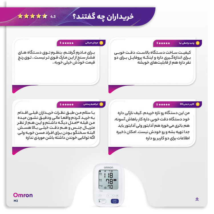 فشارسنج بازویی دیجیتال امرن مدل M3