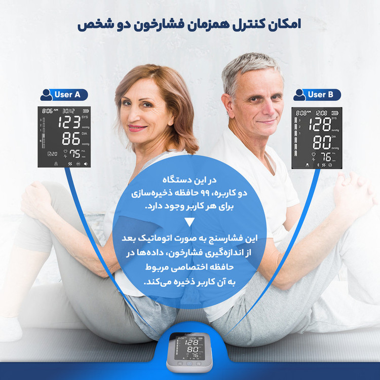 فشارسنج مچی دیجیتال جامپر مدل JPD-HA121