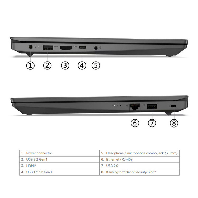 لپ تاپ 15.6 اینچی لنوو مدل V15 G4 IRU-i7 13620H-16GB DDR4 3200MHz-512GB SSD-TN